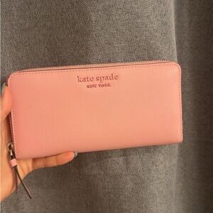 kate spade New York Blush Pink Zip-Around Wallet